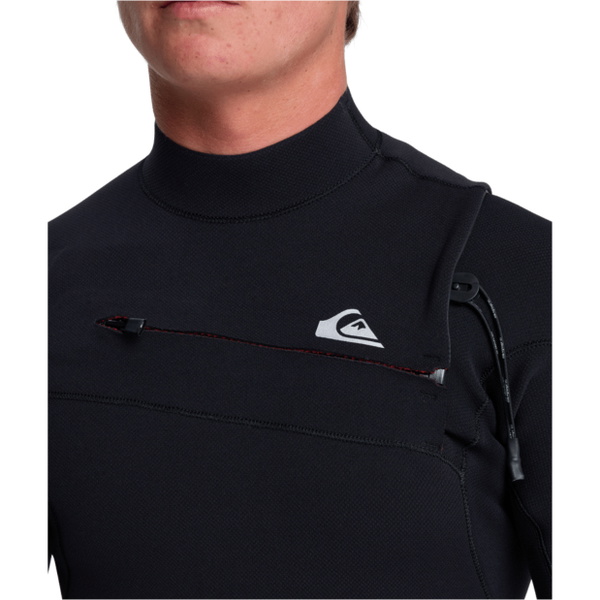2026 Quiksilver Mens Highline 3/2mm Chest Zip Fato De Mergulho 25AW213500 - Black
